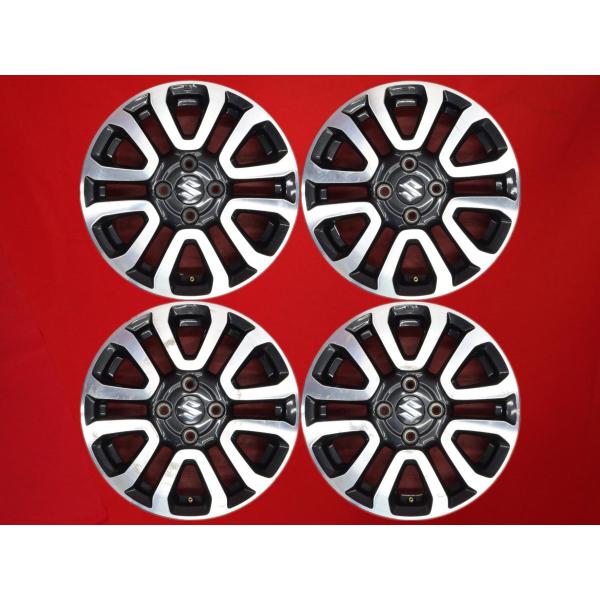 【激安 4本セット】スズキ ハスラー MR41S JスタイルII 純正 アルミホイール 中古品 15インチ 4.5J +45 PCD100 4穴 ハブ径Φ54 