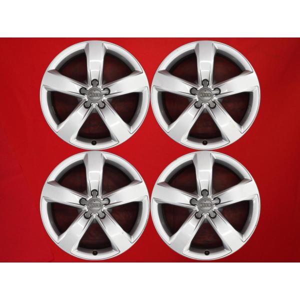 【激安 4本セット】アウディ A6 4G系 純正 5スポーク アルミホイール 中古品 18インチ 8J +39 PCD112 5穴 ハブ径Φ66.5 4G060