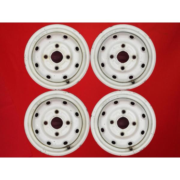 12インチ スチールホイール 12X400B 激安 4本セット】スズキ 純正 スチール 鉄ホイール 鉄チン 中古品 12