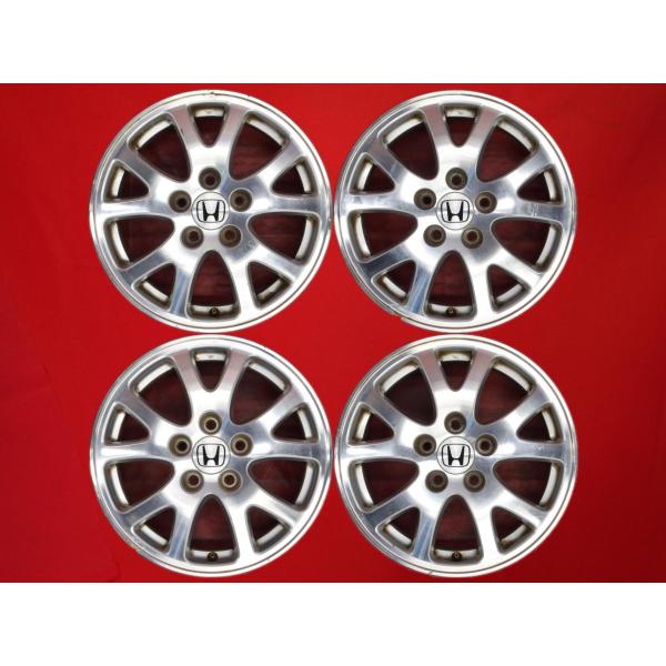【激安 4本セット】ホンダ オデッセイ RB1系 純正 アルミホイール 中古品 16インチ 6.5JJ インセット+55 PCD114.3 5穴 ハブ径Φ64 
