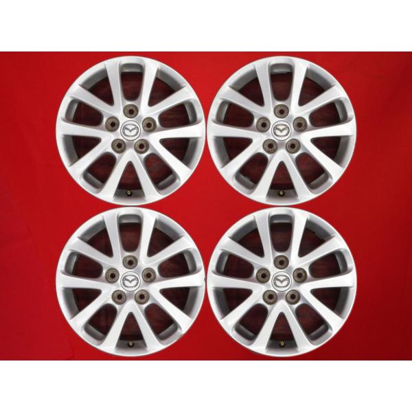 【激安 4本セット】マツダ プレマシー CR系 純正 アルミホイール 中古品 16インチ 6.5J インセット+52.5 PCD114.3 5穴 ハブ径Φ67 