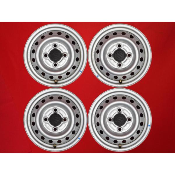 【激安 4本セット】スズキ キャリイ 純正 スチール 鉄ホイール 鉄チン 中古品 12インチ 3.50B インセット+45 PCD100 4穴 ハブ径Φ54 c