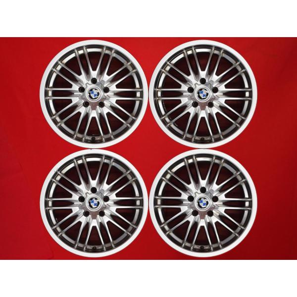 【激安 4本セット】BMW用 10Wスポークタイプ 深リム アルミホイール 中古品 18inch 8JJ +15 PCD120 5穴 ハブ径Φ74 5シリーズ/