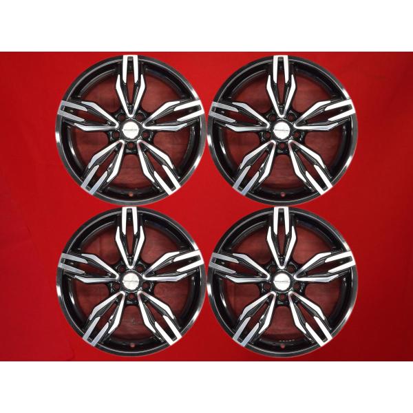 【激安 4本セット】EUROBAHN(ユーロバーン) VTX アウディ用 アルミホイール 中古品 19インチ 8.5J +44 PCD112 5穴 ハブ径Φ66