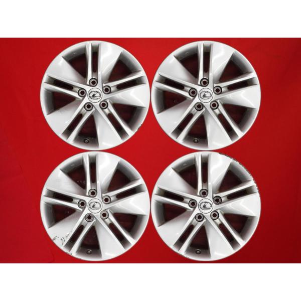 【激安 4本セット】レクサス HS250h 純正 5Wエアロスポーク アルミホイール 中古品 17inch 7J インセット+39 PCD114.3 5穴 ハブ