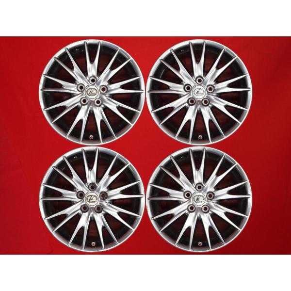 【激安 4本セット】レクサス GS 10系 バージョンL 純正 アルミホイール 中古品 18インチ 8J インセット+45 PCD114.3 5穴 ハブ径Φ60