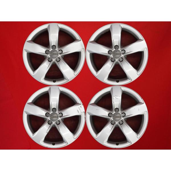 【激安 4本セット】アウディ A6 4G系 純正 5スポーク アルミホイール 中古品 18インチ 8J +39 PCD112 5穴 ハブ径Φ66.5 4G060