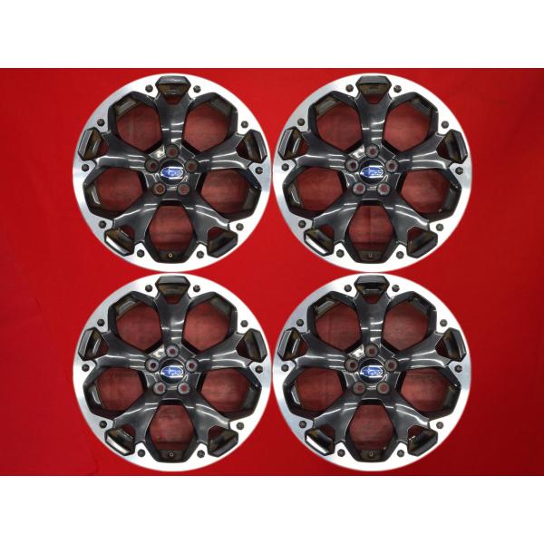 【激安 4本セット】スバル XV GT3/GT7 純正 5Wスポーク アルミホイール 中古品 17インチ 7J インセット+55 PCD100 5穴 ハブ径Φ5