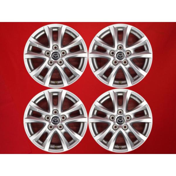 【激安 4本セット】マツダ アクセラ BM系 純正 アルミホイール 中古品 16インチ 6.5J インセット+50 PCD114.3 5穴 ハブ径Φ67 cc1
