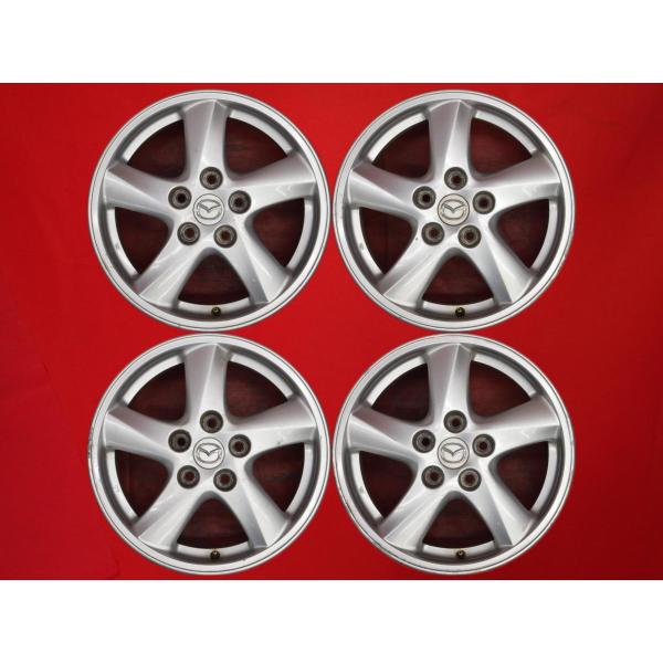 【激安 4本セット】マツダ MPV LW系 純正 5エアロスポーク アルミホイール 中古品 16インチ 6.5JJ +50 PCD114.3 5穴 ハブ径Φ67