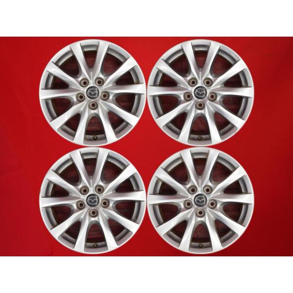 【激安 4本SET】マツダ アテンザ GJ系 純正 5Wスポーク アルミホイール 中古品 17インチ 7.5J インセット+50 PCD114.3 5穴 ハブ径