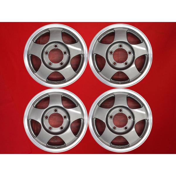【レストア品 4本セット】スズキ ジムニー JA11 純正 5スポーク アルミホイール 中古品 16インチ 5.5JJ インセット+22 PCD139.7 5穴