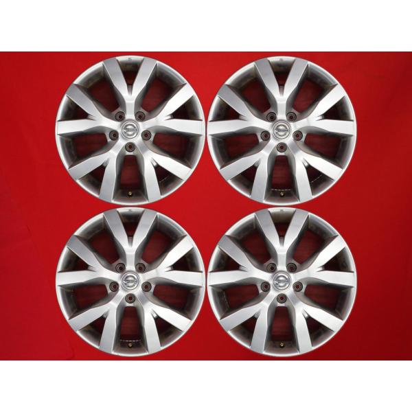 【激安 4本セット】日産 ムラーノ Z51 後期 純正 アルミホイール 中古品 18インチ 7.5J インセット+50 PCD114.3 5穴 ハブ径Φ66 c