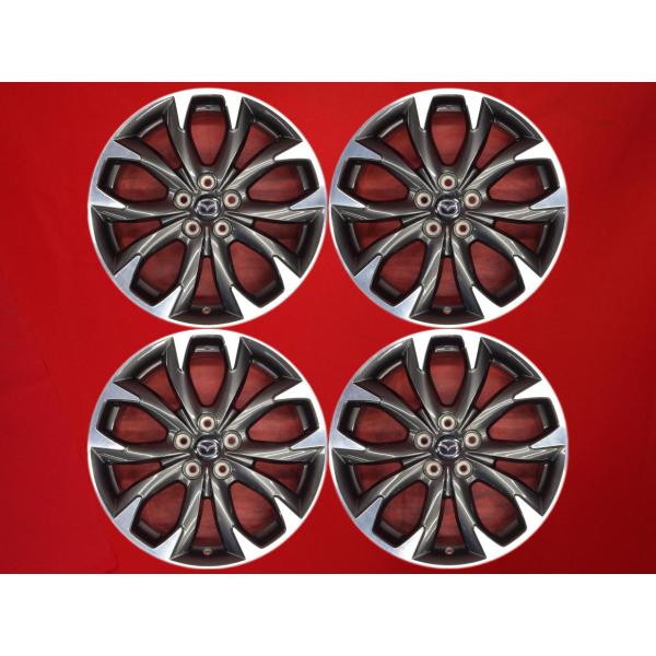 【激安 4本セット】マツダ CX-5 KE系 後期 純正 アルミホイール 中古品 19インチ 7J インセット+50 PCD114.3 5穴 ハブ径Φ67 cc