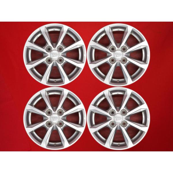 【希少品 4本SET】ダイハツ ハイゼットキャディー 純正 アルミホイール 中古品 14inch 4.5J +45 PCD100 4穴 ハブ径Φ54 JWL-T
