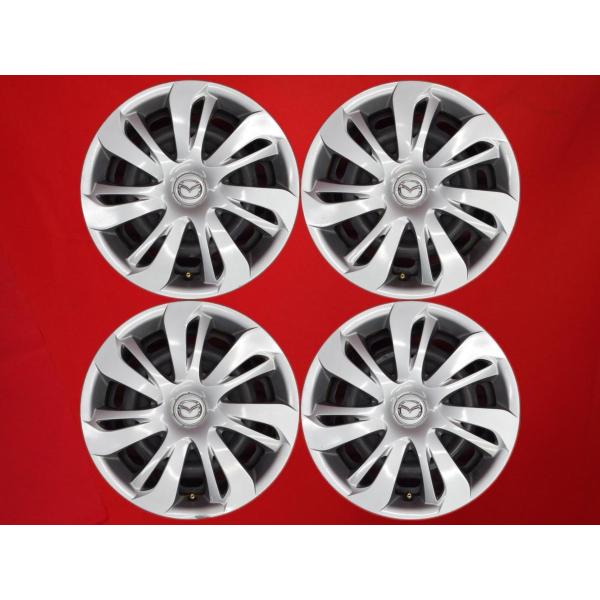 【激安 4本セット】マツダ MAZDA2 DJ系 純正 スチール 鉄ホイール 鉄チン 中古品 15インチ 5.5J インセット+40 PCD100 4穴 ハブ径