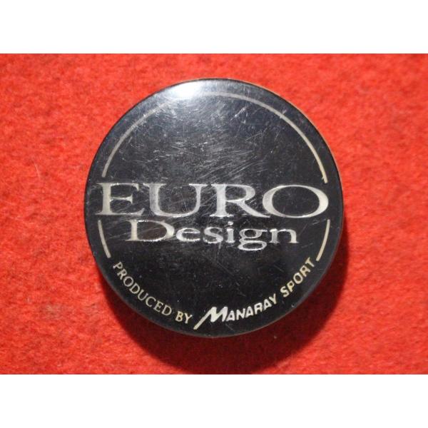 1枚 EURO Design 社外 中古 ホイール センターキャップ センターカバー 