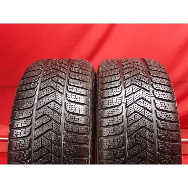 【良山】255/35R20 97W XL 2本 冬用 スタッドレスタイヤ 《ピレリ ウインター ソットゼロ 3》 9.5分山 アウディA6 S6 Q3 ボルボS