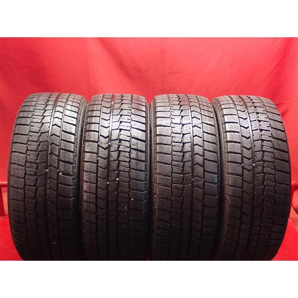 【良山】225/55R16 95Q 4本 冬用 スタッドレスタイヤ 《ダンロップ ウィンターマックス 02 WM02》 9.0/8.5分山  アウディA6 BM