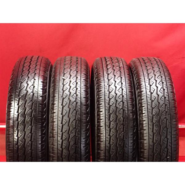 ブリヂストン　V600　155/80R14 88/86N LT　2本　9分溝　程度良好！ BRIDGESTONE V600 155/80R14 88/86N 155/80-14 メーカー取り寄せ