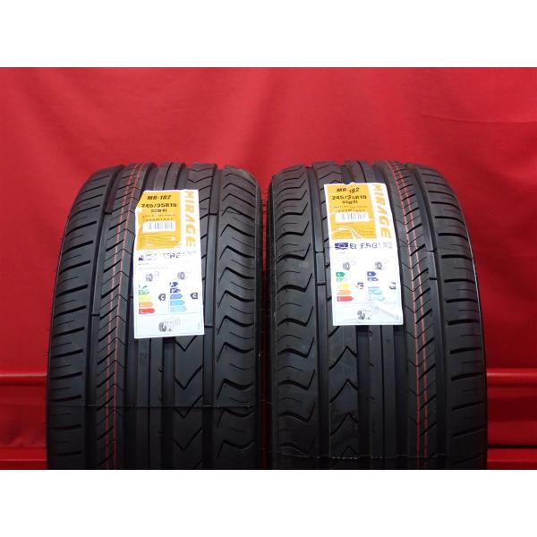 【新品未使用】245/35R19 93W 2本 夏タイヤ 《ミラージュ MR 182》 10.0分山 レクサスGS スープラ Z32 RX-7 セルシオ n19