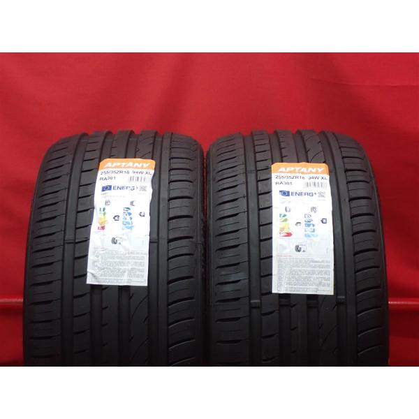 【新品未使用】255/35R18 94W 2本 夏タイヤ 《アプタニー RA301》 10.0分山 2本組 レクサスIS ベンツC Eクラス BMW3シリーズ 