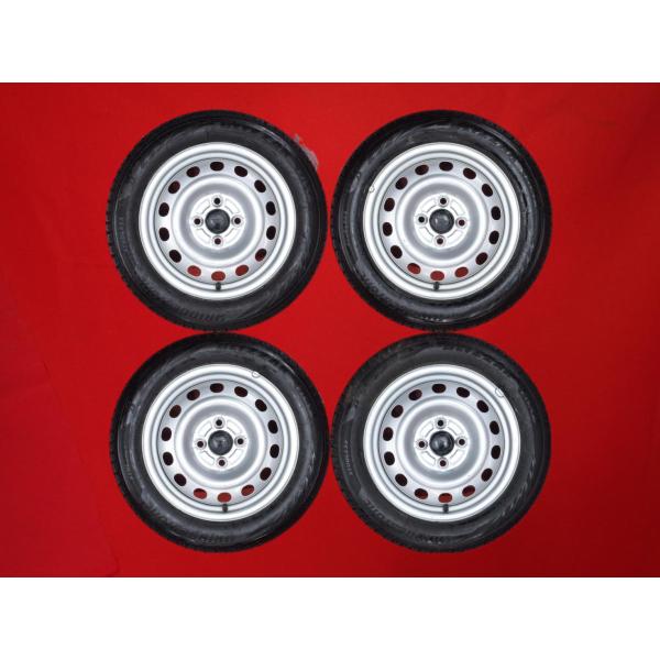 ダイハツ純正スチール　155/65R14溝有りVRX2セット 激安 4本SET】ダイハツ 純正 スチール 鉄ホイール 鉄チン [4.5J +45