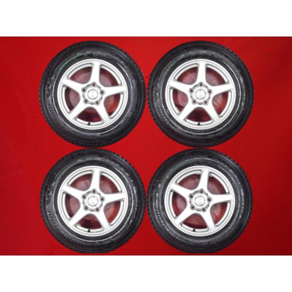 BS BLIZZAK DM-V2 175/80R15】スタッドレス 4本【Weds Treffer 社外 15