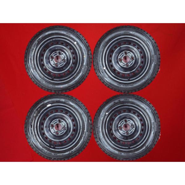 スタッドレス 4本セット N-BOX(JF3/JF4)純正スチール(キャップ無)+  