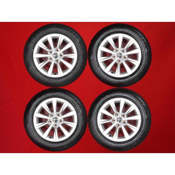 トヨタ 130系マークＸ前期で使用 純正アルミ付き スタッドレスタイヤ ブリヂストン VRX2 215/60R16 2022年製 4本セット 中古 苫小牧西店 トヨタ 130系マークX前期で使用 純正アルミ付き スタッドレスタイヤ