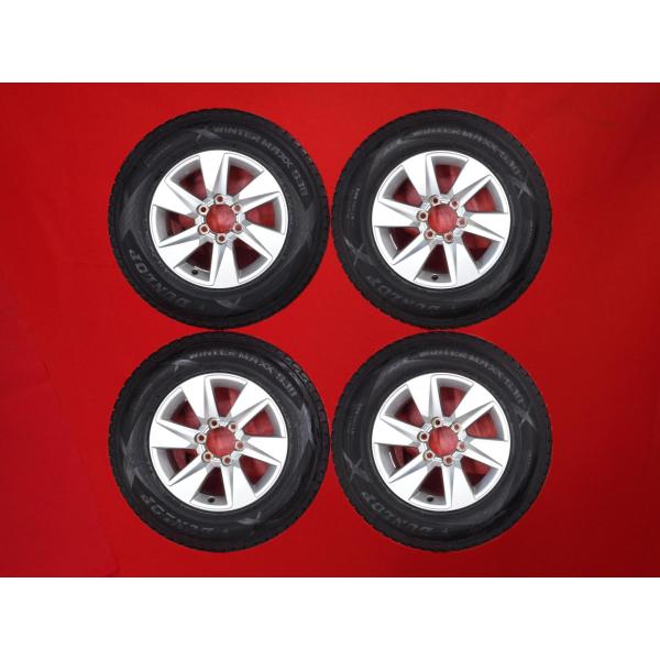 【DUNLOP SJ8 265/70R17】スタッドレス【トヨタ 150系ランクルプラド 後期 純正ホイール 17インチ 4本 7.5J6HPCD139.7+25】　(MTE577MS)クレジットカード QRコード決済可能 激安 4本SET】ランドクルーザープラド 150系 後期 純正 [7.5J +25