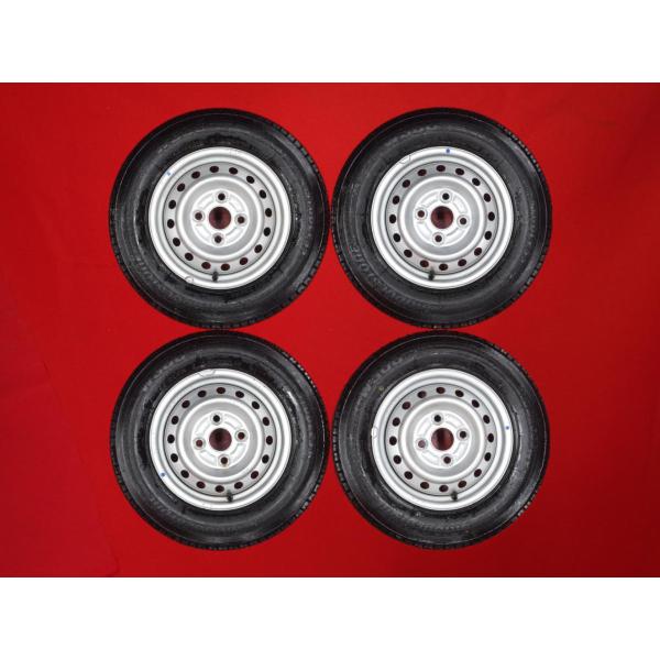新車外し★スズキ純正　エブリィV　145/80R12　2022年製造　DA17V　 スズキ エブリィ da17v純正スチールホイール 145/80R12 4本セット
