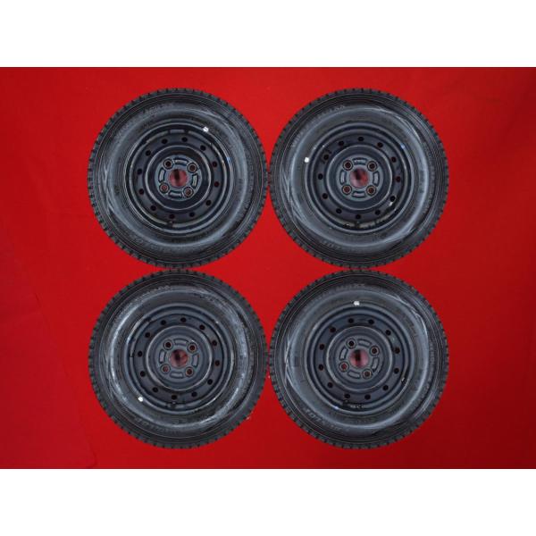 【激安 4本SET】スズキ エブリイ 純正 スチールホイール [4.00B +45 PCD100] ダンロップ ウィンターマックス SV01 [145R12 6