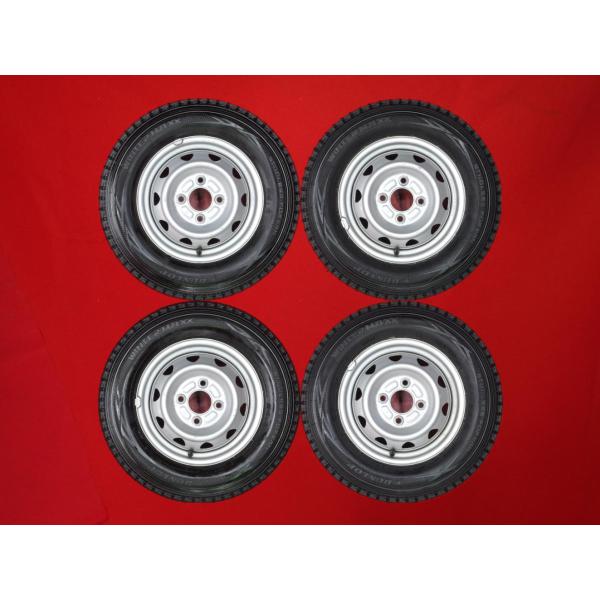 145R12 6P.R.LT 2022 バリ山 ウィンターマックス アルミ付4本 激安 4本SET】ダンロップ ウィンターマックス SV01 [145R12 6PR LT