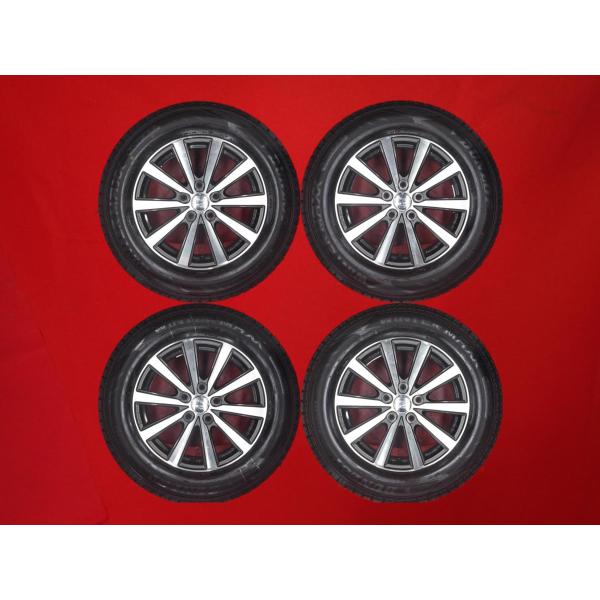 【DUNLOP WM02 215/65R16】スタッドレス【ENKEI SMACK 16インチ 6.5J5HPCD114.3+38】バリ溝 ヴェルファイア アルファード等　(TB730)クレジットカード QRコード決済可能 taiheishopping_w051706079