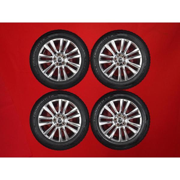【美品】80系ハリアー純正7.0J+35＋トーヨータイヤウィンタートランパスTX 激安 4本SET】トヨタ ハリアー 60系 プレミアム 純正 [7.5J +45 PCD114