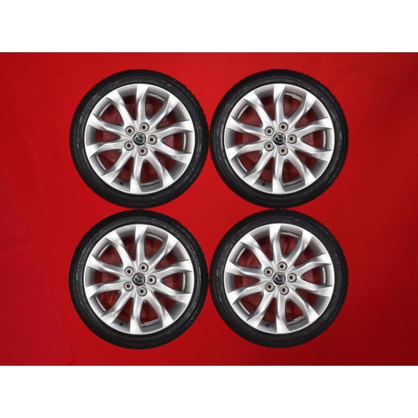 ④本目　マツダ純正ホイール　スタッドレス　BMアクセラ後期　高輝度　中古美品 激安 4本SET】マツダ アクセラ BM系 20S 純正 アルミホイール [7J +50