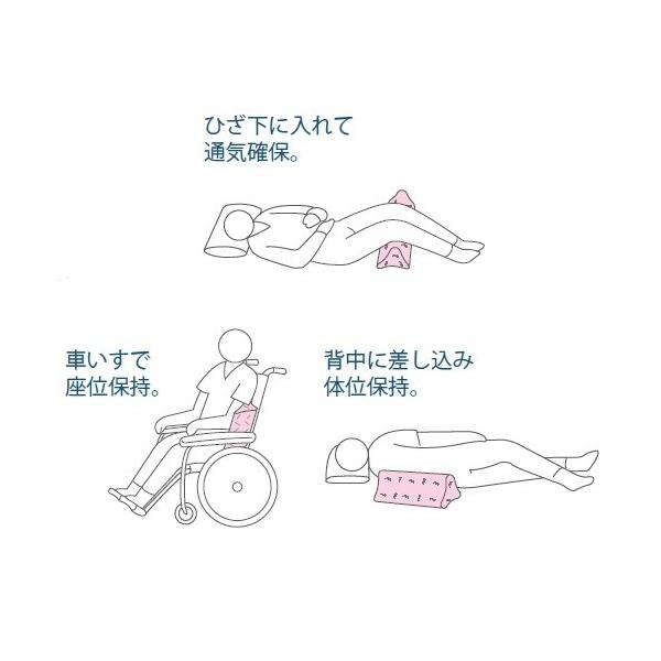 体位変換クッション エンゼル 洗えるフィット三角柱クッションII 70cm