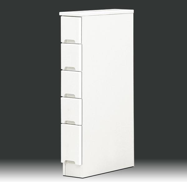 幅15cm 隙間家具 ホワイト 木製 スリム 白 鏡面 ホワイト 鏡面 完成品 すき間収納 白 引き出し キッチン収納 大宝家具