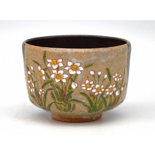 美術品・アンティーク・コレクション 京焼 清水焼 中村良二 茶碗 桜絵