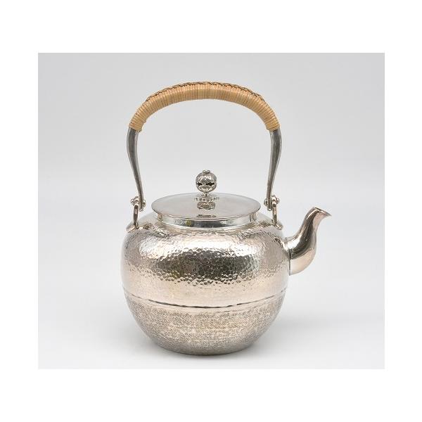 純銀の壺　茶器  茶道具 1958g 純銀の壺 茶器 茶道具 1958g