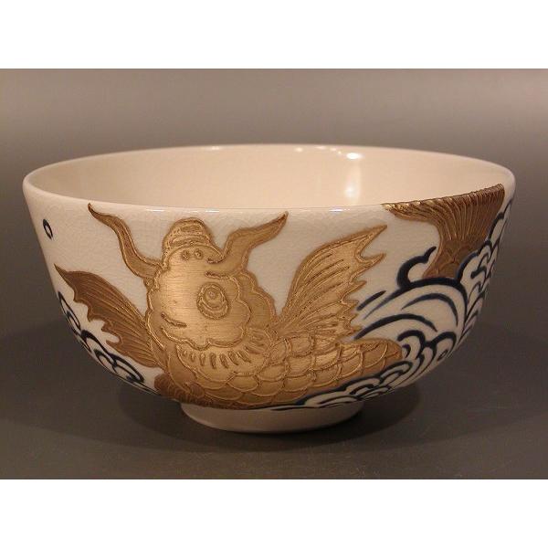 色絵茶碗　未草　山本閑人 茶道具・抹茶茶碗 色絵 荒磯、山本閑人作 : 佐藤大観堂 - 通販 - Yahoo