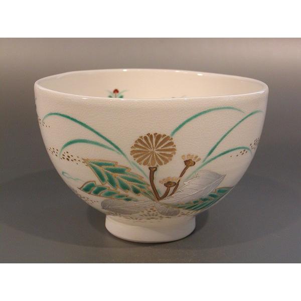 乾山写 三代 山川巌 山川章 金彩 色絵 紅白梅 茶碗 抹茶碗 茶道具 共箱栞 乾山写 三代 山川巌 山川章 金彩 色絵 紅白梅 茶碗 抹茶碗