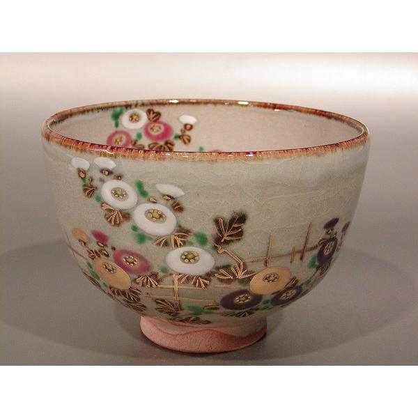 茶道具】乾山風神抹茶碗R-0574ダW