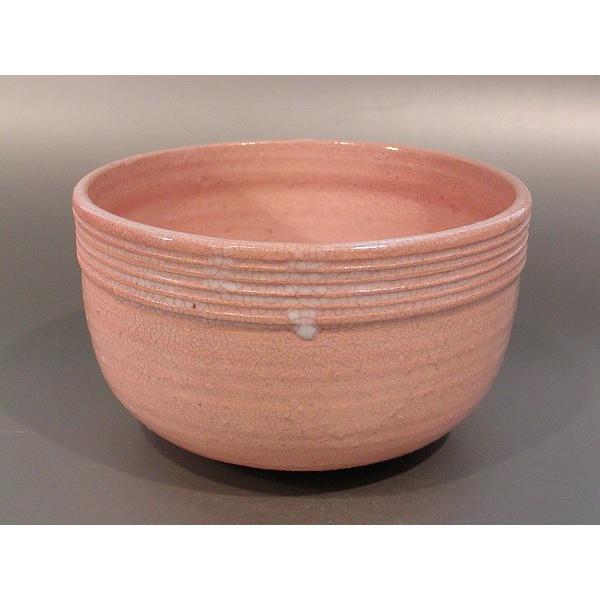 茶道具　建水　萩焼　口糸目、吉野桃李（よしの　とうり）作、　桐共箱　新品。