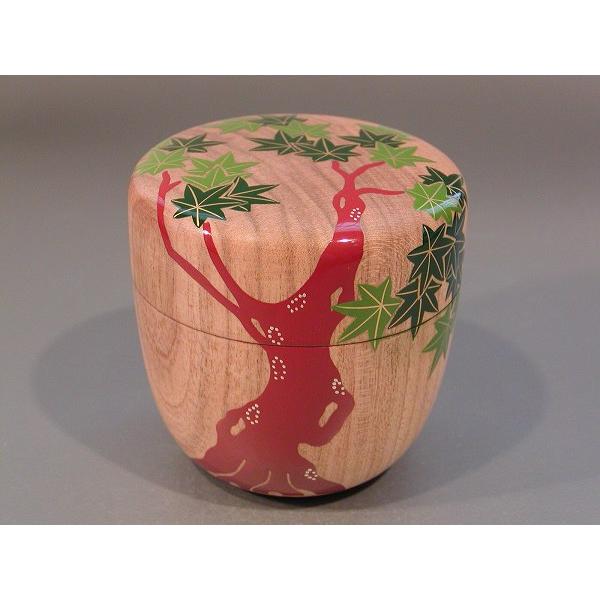 茶道具 中棗 青楓絵 桜木地 内溜塗、 土居 義峰作 : 佐藤大観堂 - 通販