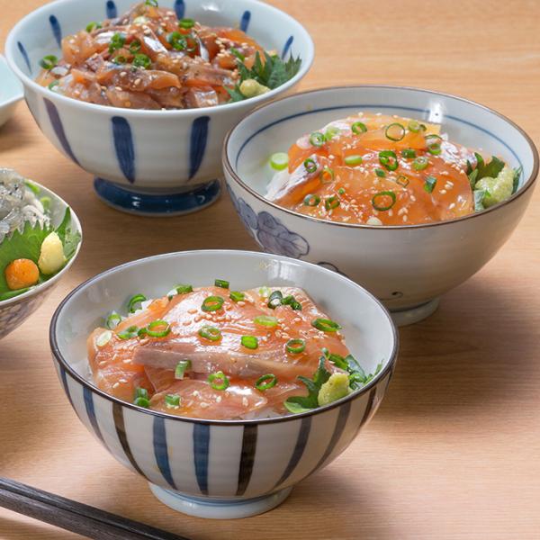 絆屋 りゅうきゅう漬け丼セット ぶりりゅうきゅう漬け・真鯛りゅうきゅう漬け・あじりゅうきゅう漬け 各70g×2袋、練りわさび2.5g×6袋｜爆買