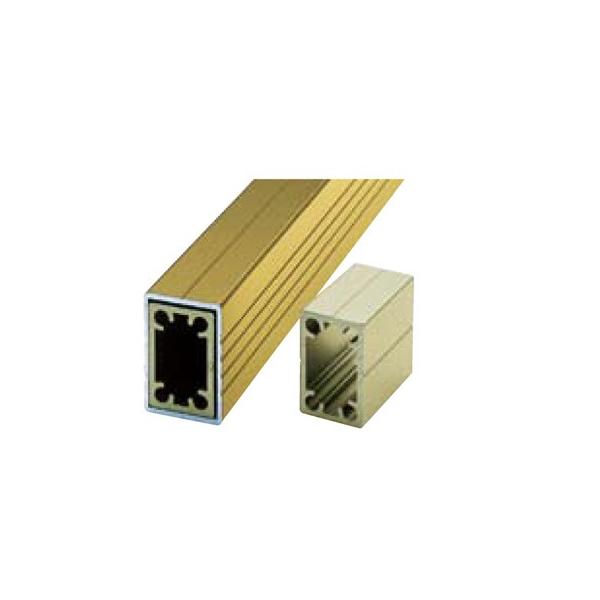 アルミ胴縁20ジョイント支柱用ブロンズ16.8x30.8x35mm  合成竹 竹垣根 竹垣フェンス アルミ 柱