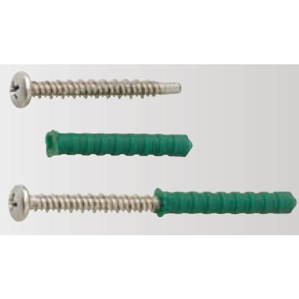 偏芯人工グ645 トラス（ SUS410ステンレス）ネジ長45mm 人工グ外径6mm（特殊樹脂）１０本  合成竹 竹垣根 竹垣フェンス 樹脂 和風 ビス