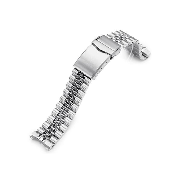 20mm メタル時計バンド ステンレス ジュビリー ブレスレット Vクラスプ